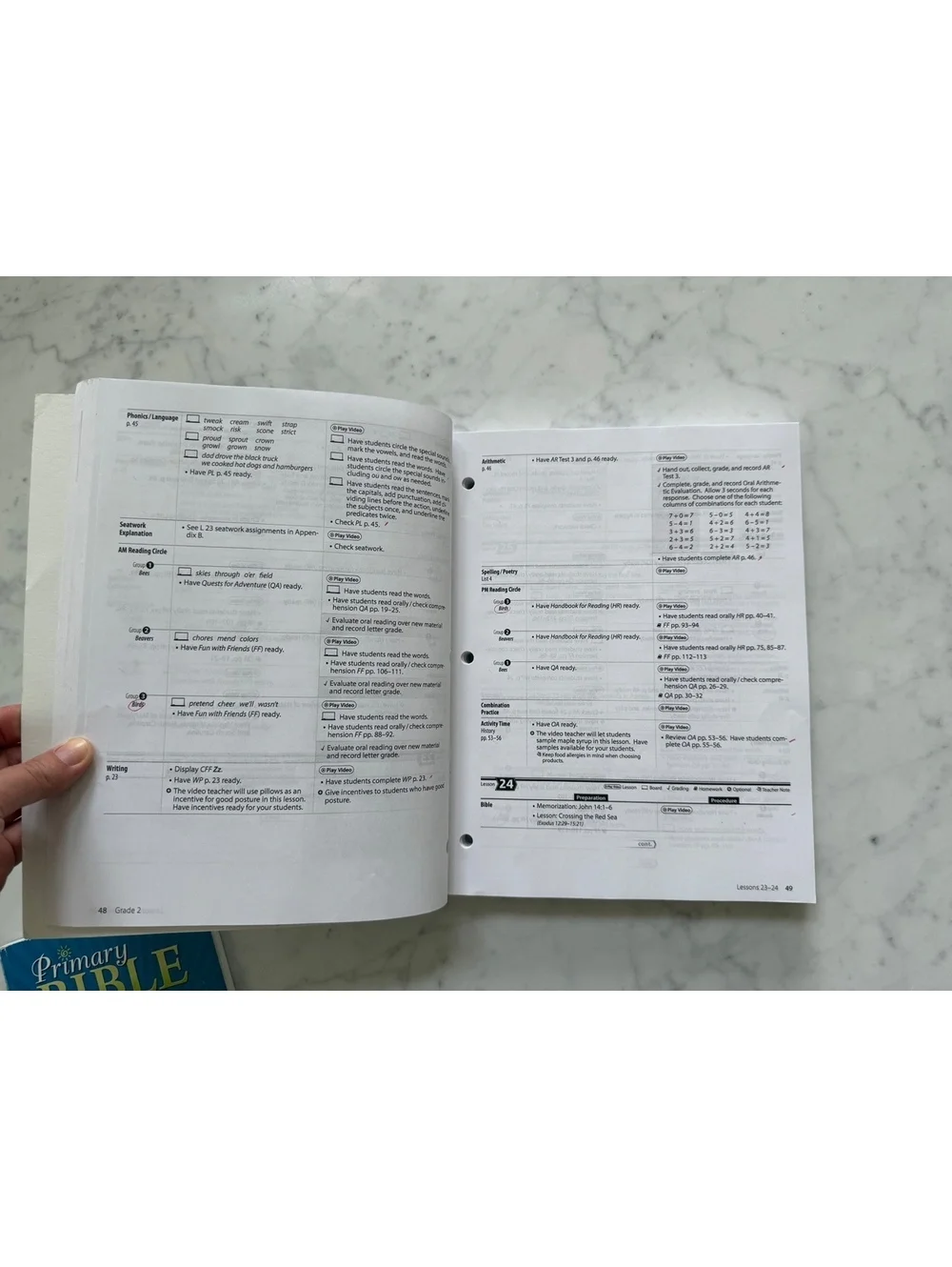 Abeka Homeschool Grade 2 Language Arts Video Manual Teacher Guide Bound